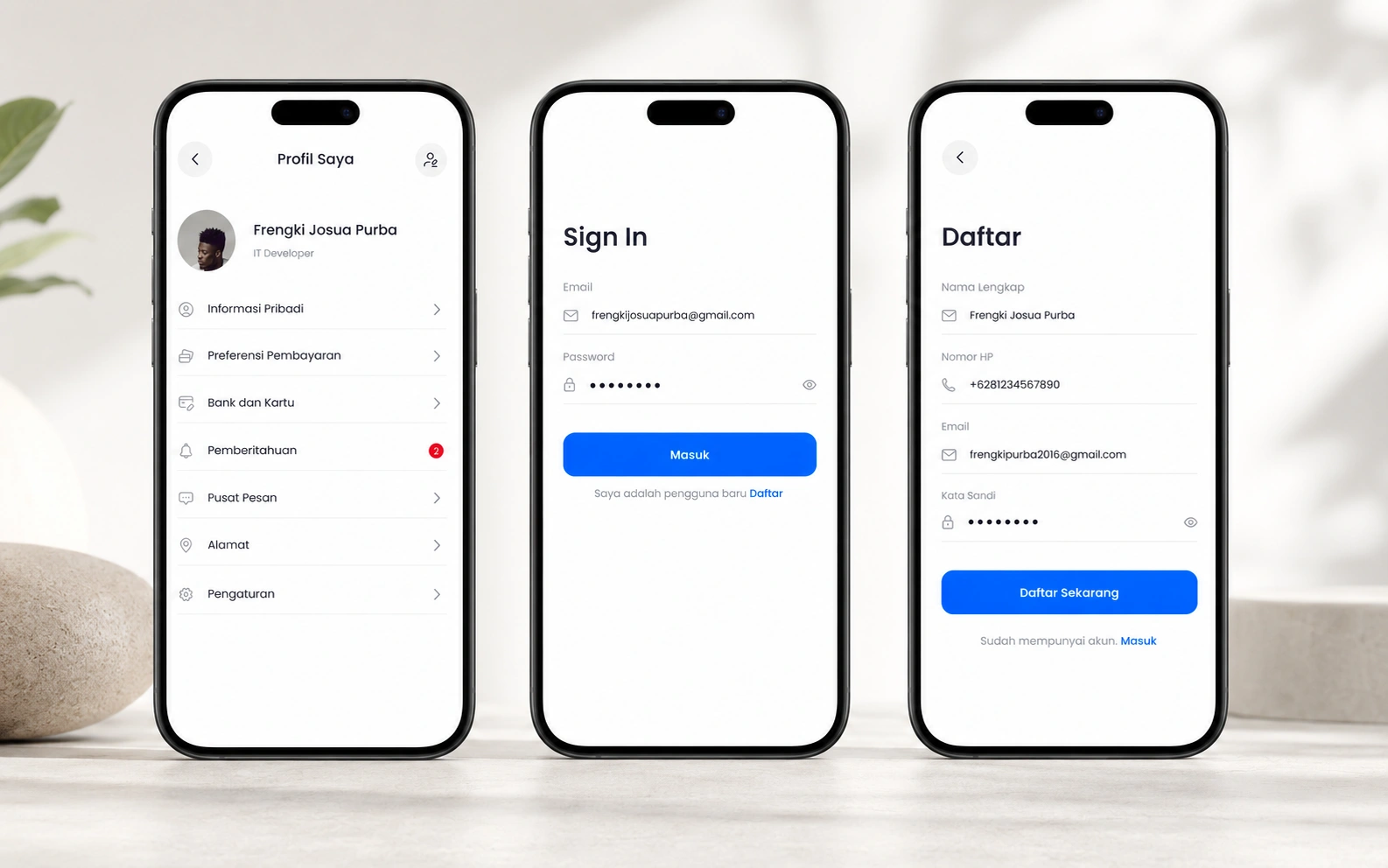 UBank Digital Banking mockup 1