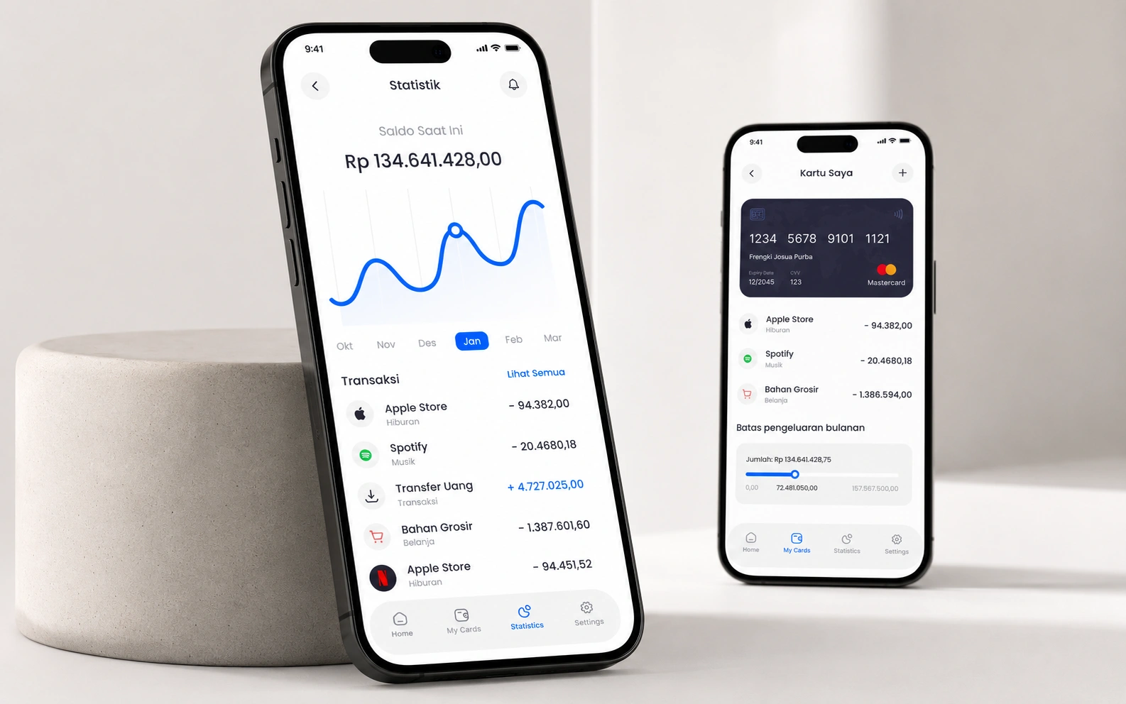 UBank Digital Banking mockup 2