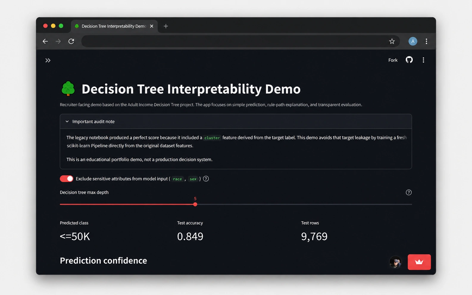 Decision Tree Classification project preview
