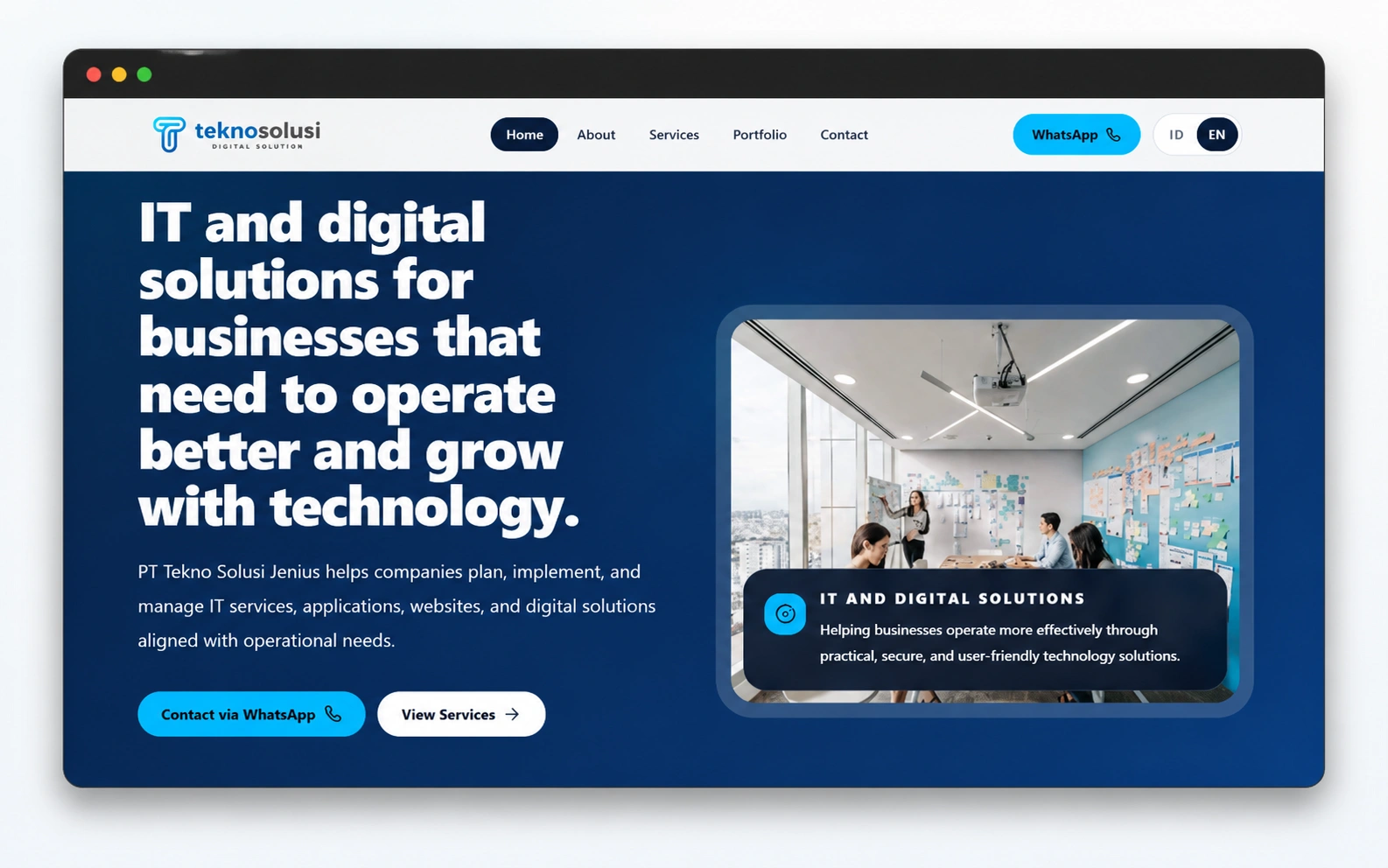 TSJ Company Profile project preview